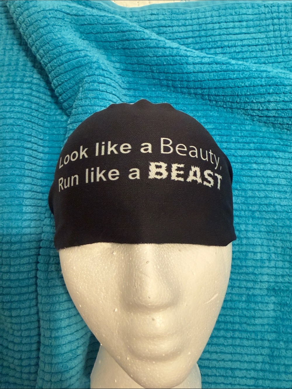 Black Headband by Bondi Band NEW "Look like a Beauty, Run like a BEAST" 4"